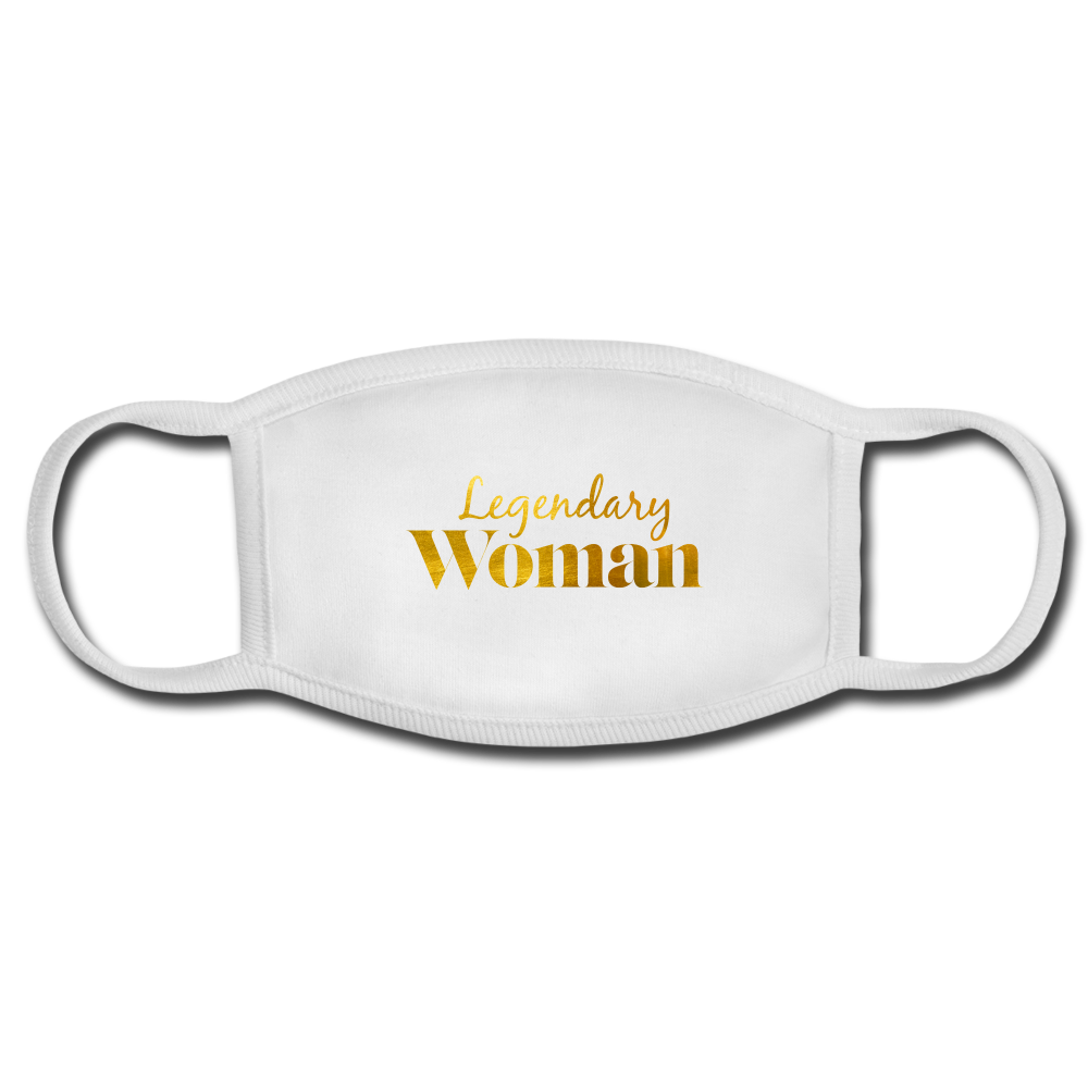 Legendary Woman Face Mask - white/white