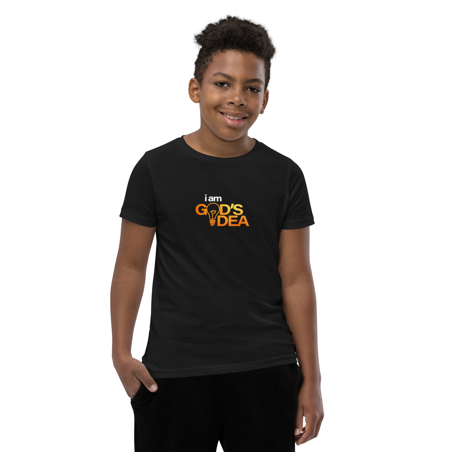I Am God's Idea Youth Short Sleeve T-Shirt