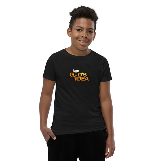I Am God's Idea Youth Short Sleeve T-Shirt